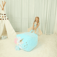 thumbnail image 2 of Blue Unicorn Bean Bag Chair for Girls Room Decorations, Toy Organizers and Storage, Gifts for Girl, Large Size 22 x 24 Inch (STUFFING NOT INCLUDED), 2 of 7