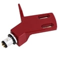 thumbnail image 1 of Turntable Headshell Aluminium Alloy Headshell Record Turntable Needle Replacement Phono Stylus Cartridges Rack Red,1 x Phonograph Phono stand,Red, 1 of 6
