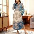 thumbnail image 6 of Women's Slim Dresses A-Line Dress Long Style Elegant Atmospheric 3D Print Casual Loose Long Sleeve Dress Autumn Winter Women's Dresses Trend 2025 Pink M, 6 of 6