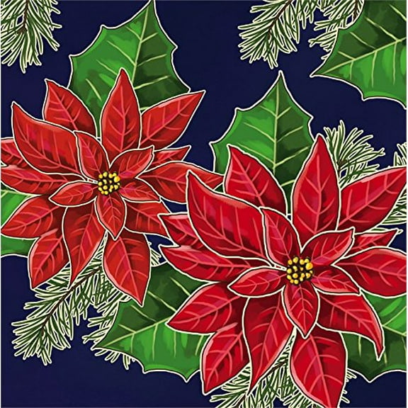 Paper Cocktail Napkin, 20 count, Red Poinsetta