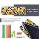 thumbnail image 5 of Disketp Cow Print Sunflower Estuche de Lápices de Cuero con Cierre, Estuche Compacto para Papelería, Bolígrafos y Accesorios Pequeños, 5 of 7