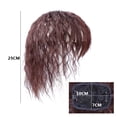 thumbnail image 3 of Replacement Curly Wavy Human Hair Women Hairpiece Toupee Topper Clip Extension, 3 of 5