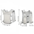 thumbnail image 4 of XINGXIANG Hydration Running Vest Lightweight Water Backpack Pack for Men Women Hydration Water Pack for Cycling,Running,Hiking,Biking(Grey), 4 of 6