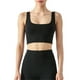 thumbnail image 1 of Txlixc Chaleco deportivo femenino, chaqueta de cuello cuadrado con estera extraible Txlixc  moda, 1 of 7