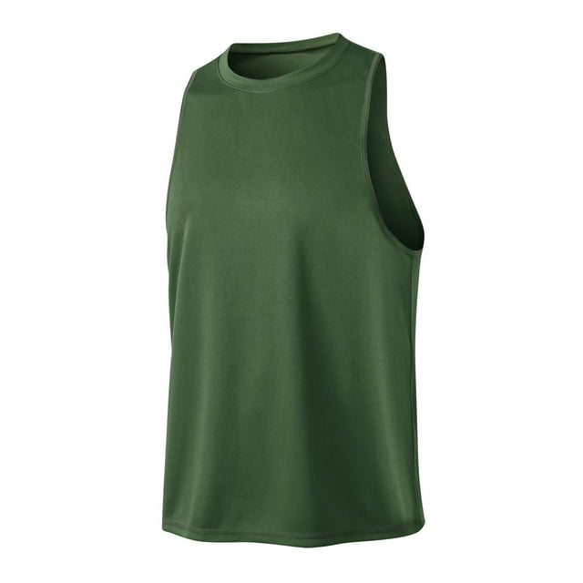 Men's Gym Running Shirts ,Crewneck Tees Quick Drying Sleeveless Shirts,Sweat-Absorbing Workout Tank Top