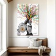 thumbnail image 2 of Elephant Stock Filming The Action Wall Art - Vertical Canvas Wall Art - Living Room Wall Decor - Profession Canvas - White And Gray Decor By Ashvin Harrison - 34" x 51", 2 of 4