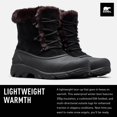 thumbnail image 2 of Botas Snow Angel de Sorel para mujer, color negro, con cordones, para invierno, 2 of 6