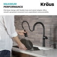 thumbnail image 5 of Sellette Traditional Single Handle Pull-Down Kitchen Faucet and Deck Plate in Oil Rubbed Bronze, 5 of 11