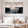 thumbnail image 2 of Elephant Stock Monochrome Niagara Falls Wall Art - Horizontal Multi Panel Canvas - Living Room Wall Decor - Nature Multi Panel - Black And White Decor - 50" x 32", 2 of 8