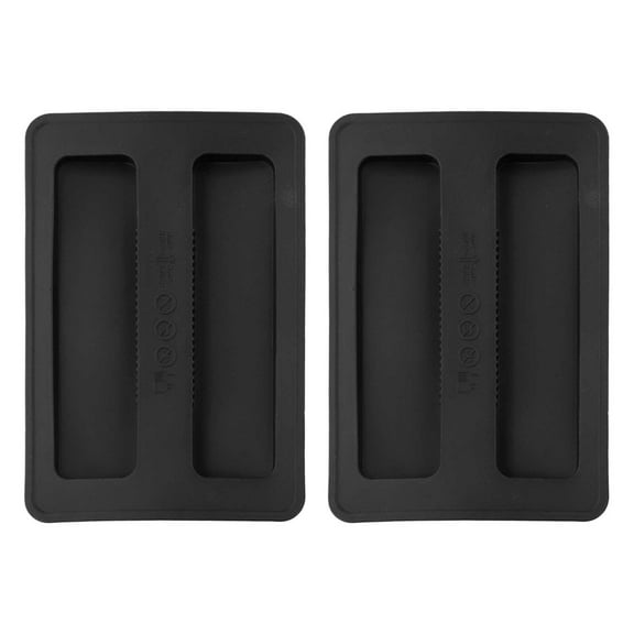 2Pcs Silicone Toaster Cover Breakfast Machine Dust Cover For 2-Slice Toasters Household Supplies Household Merchandises Black