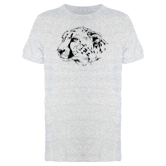 Grunge Cheetah Head Sketch Tee Men's -Image by Shutterstock