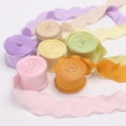thumbnail image 5 of Xiao Hua Regalos, flores, cintas para embalaje de cajas de regalo, cintas plisadas con burbujas, cintas tejidas elásticas con volantes, cintas para embalaje de cajas de regalo de flores (rosa claro), 5 of 5