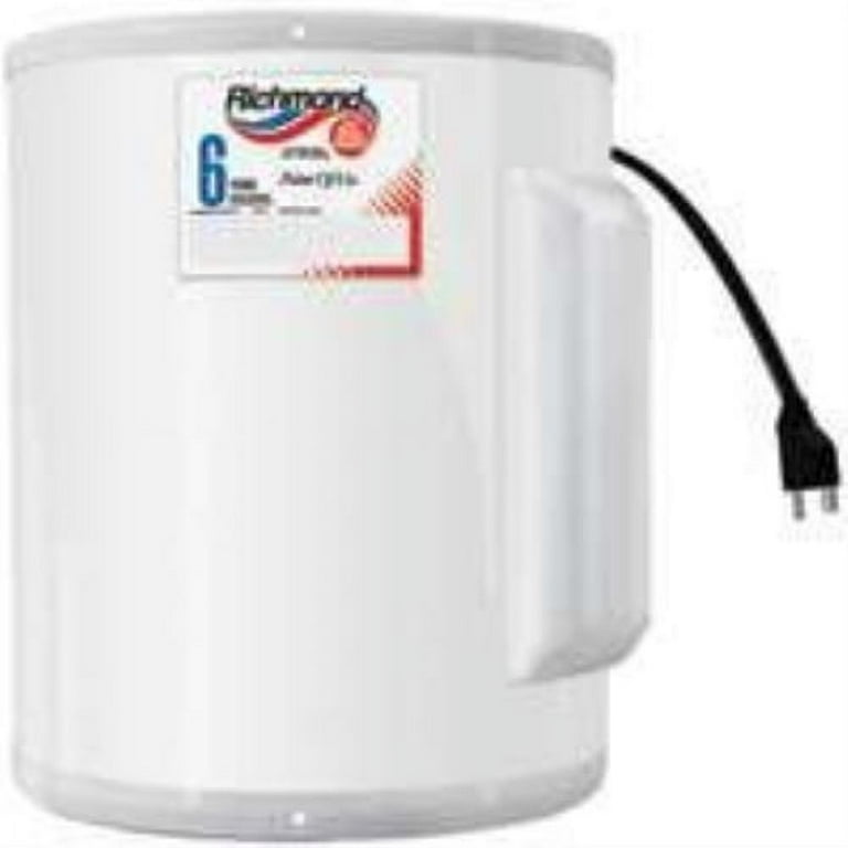 Richmond Essential 6EP2-1 Electric Water Heater, 2.5 gal Tank, 120 V, 1/2 in  Water Connection - Walmart.com