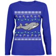 thumbnail image 1 of Chandail de Noël Laid Dolphin pour Femmes à Manches Longues, 1 of 1