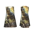 thumbnail image 7 of Naloa Ferocious Dinosaur Print Women's Summer Spring Casual Beach Sundress,Vacation Sleeveless Tank Crewneck Loose Dresses, 7 of 7