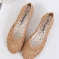 thumbnail image 6 of CHICVOMEY Flats for Women Breathable Mesh Flats with Flower Embroideried Lace Boho Ballet Flats Slip on Shoes Dress&Casual, 6 of 8
