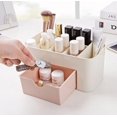 thumbnail image 1 of Caja de almacenamiento de cosméticos de escritorio, caja de almacenamiento de joyería multifuncional multiespacio para el hogar con cajón, 1 of 5