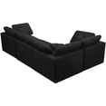 thumbnail image 6 of Maklaine Contemporary Velvet Modular Sectional in Black Finish, 6 of 8