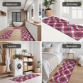 thumbnail image 5 of Red Blue White Star Plaid Checkered Pattern Kitchen Rugs Sets Of 3,Kitchen Runner Rugs Non Skid Washable,Decorative Kitchen Floor Mats for Kitchen,Sink,Laundry,17"x30"+ 17"x47" + 17"x59", 5 of 6