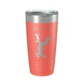 thumbnail image 1 of Lake Conway Map Tumbler Travel Mug Insulated Laser Engraved Coffee Cup Arkansas 20 oz Coral, 1 of 1