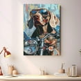 thumbnail image 4 of Weimaraner Dog Poster Riding A Motorcycle - Weimaraner Dog Canvas Wall Art For Bedroom Decor - Gifts For Men - Gifts For Men, 4 of 6