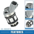 thumbnail image 2 of Inyector de combustible Unique Bargains No.1660038Y10 Boquilla de inyección de combustible para Nissan Frontier 02-04 2.4L Gris 6 Pcs, 2 of 6