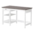 thumbnail image 3 of Pemberly Row Set of 2 47" Writing Desk & Lateral File Cabinet in White/Gray Oak, 3 of 10