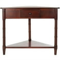 thumbnail image 2 of Home Square Wood Corner Table in Dark Cherry - Set of 2, 2 of 2