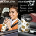 thumbnail image 6 of 1pc Pumpkin Cup 30oz Tumbler with Straw & Handle - Insulated Stainless Steel Cup | Holiday Gift for Man Women (Christmas, Valentine's, Birthday), 6 of 7