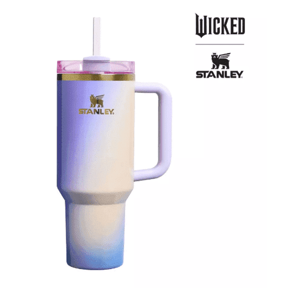 Stanley x Wicked 40 oz Stainless Steel H2.0 Flowstate Quencher Tumbler - Glinda for Good!
