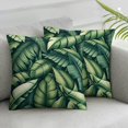 thumbnail image 3 of nygtbtfer Pack of 2 Banana Leaves Pillow  Linen Tropical Palm Leaves Cushion Covers Square Decorative Pillowcases  for Sofa,Couch,Bed,Patio, 3 of 7
