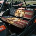thumbnail image 2 of Binienty American Flag Eagle UTV Seat Protectors for Kawasaki Mule 2009-2024 4000 4010/2001-2018 3000 3010, Comfortable Soft Non-Slip UTV Replacement Seat Cover for Mule 3010, Easy to Install, 2 of 8