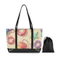 thumbnail image 7 of FORMRS Canvas Laptop Tote Bag for Women with 15.6" Computer Compartments Shoulder Handbag, Beach Toys Pattern, 7 of 7