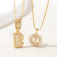 thumbnail image 6 of DESIGNICE Chunky Letter Necklaces for Women,Glamorous Jewelry Small Initial Necklace,Romantic Style Custom Chains,Gold,StyleO, 6 of 6