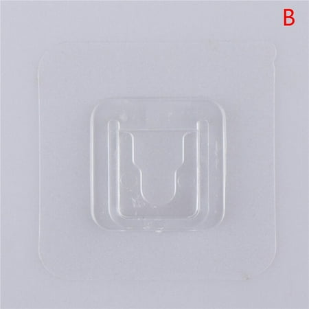 

Transparent suction cup sucker hook double-sided adhesive wall mount