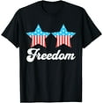thumbnail image 1 of Groovy Freedom 4th of July Matching Couples T-Shirt - As Picture - 2XL, 1 of 2