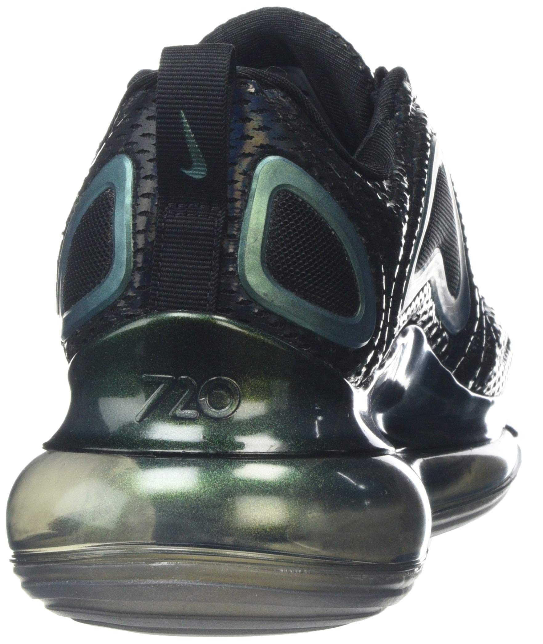 Mens Nike Air Max 720 Iridescent Mesh Black Metallic Green Laser Fuchs - image 2 of 7