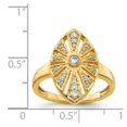 thumbnail image 5 of Real 14kt Yellow Gold Diamond Vintage Ring Size: 7; for Adults and Teens; for Women and Men, 5 of 5