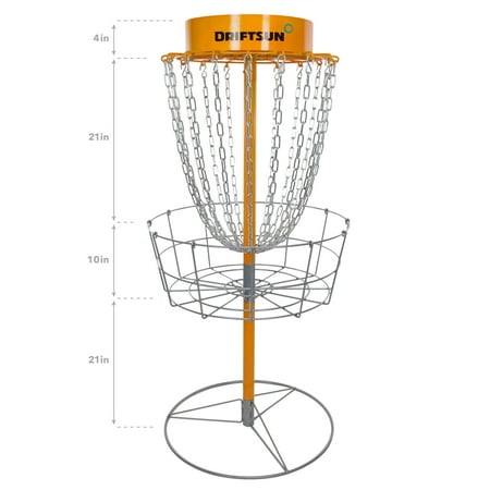 Driftsun Typhoon Disc Golf Basket - Portable Heavy Duty Disc Golf Practice