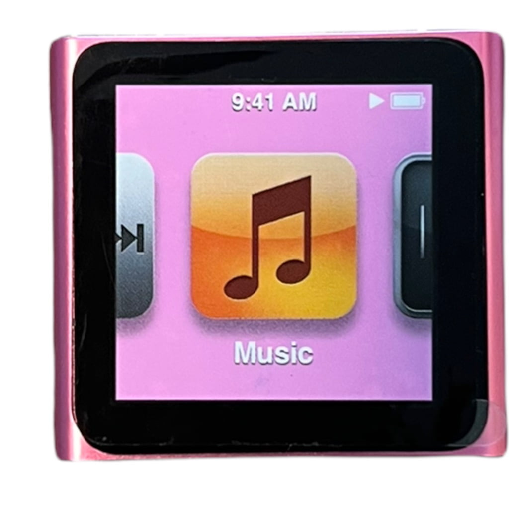 Pre-Owned Apple iPod Nano 6th Gen 8GB Pink MP3 Player + 1