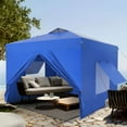 thumbnail image 5 of Summit Living 10' x 10' Pop up Canopy Tent with Sidewalls for Outdoor - Blue, 5 of 8