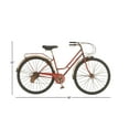 thumbnail image 3 of DecMode Red Metal Bike Wall Decor with Seat and Handles, 3 of 9