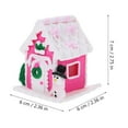 thumbnail image 2 of LEORX Multi Color Polymer Clay Christmas House Table Ornament for Festive Decor, 2 of 5