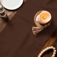 thumbnail image 3 of Brown Pure Color Table Runner 108 Inches, Aesthetics Contemporary Luxury Bed Runner Dresser Scarves Tabletop for Indoor Outdoor Parties/Ceremony/Banquet, 13"x 108", 3 of 8