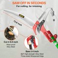 VEVOR Pole Saw For Tree Trimming, 26 ft Pruning Saws, Extendable Alloy