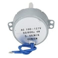 thumbnail image 2 of Synchronous Motor, Wide Application Synchron Motor Part 5-6RPM 6.5mm Shaft Diameter Low Noise AC 100-127V  For Electric Fan, 2 of 8