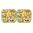 thumbnail image 7 of Naloa Ethnic African 2 Piece Foldable Car Sun Shades, Car Windshield Sunshade, Front Window Sunshade for Car, Truck, SUV - Large, 7 of 7