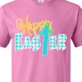 thumbnail image 4 of Inktastic Happy Easter with Cross in Teal Plaid T-Shirt, 4 of 5