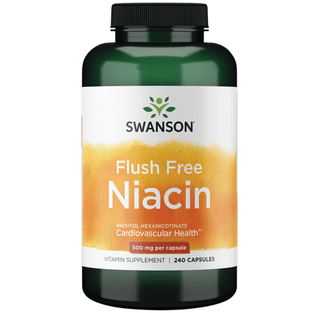 Swanson Flush Free Niacin 500 mg 240 Capsules