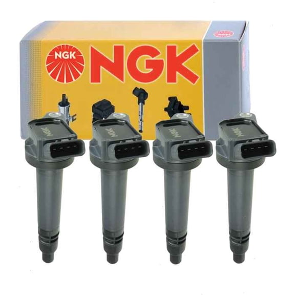 4 pc NGK Ignition Coils compatible with Toyota Venza 2.7L L4 2009-2016